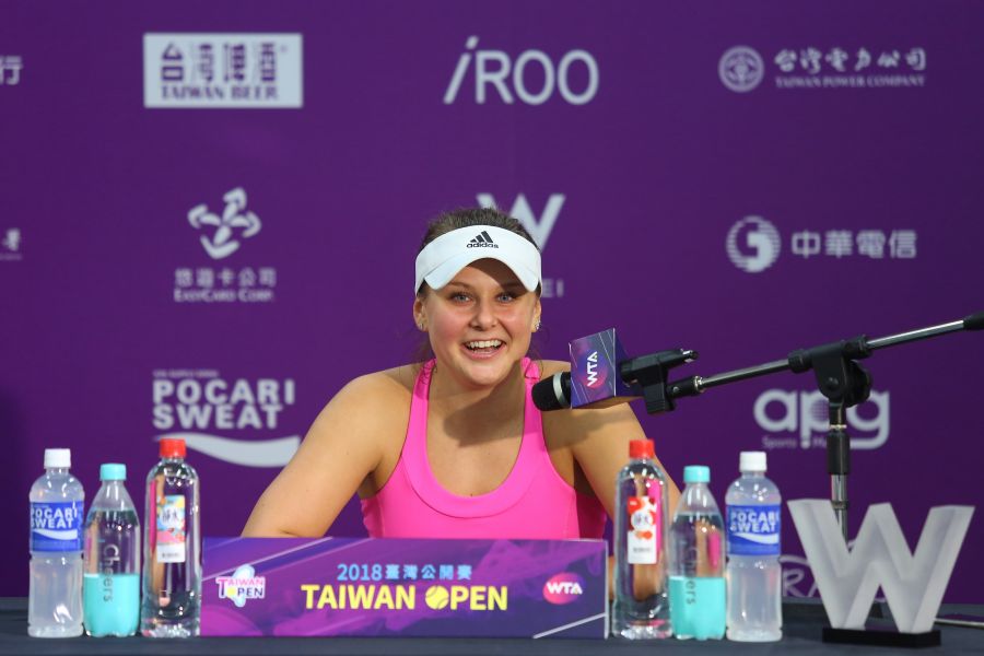 科斯洛娃第一次打進WTA級賽事單打決賽。WTA臺灣公開賽大會提供