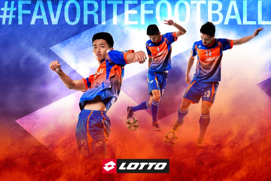 球隊衣服整體設計維持橘藍色調。圖/LOTTO提供