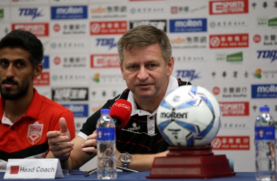 巴林教練是捷克人。中華民國足球協會提供