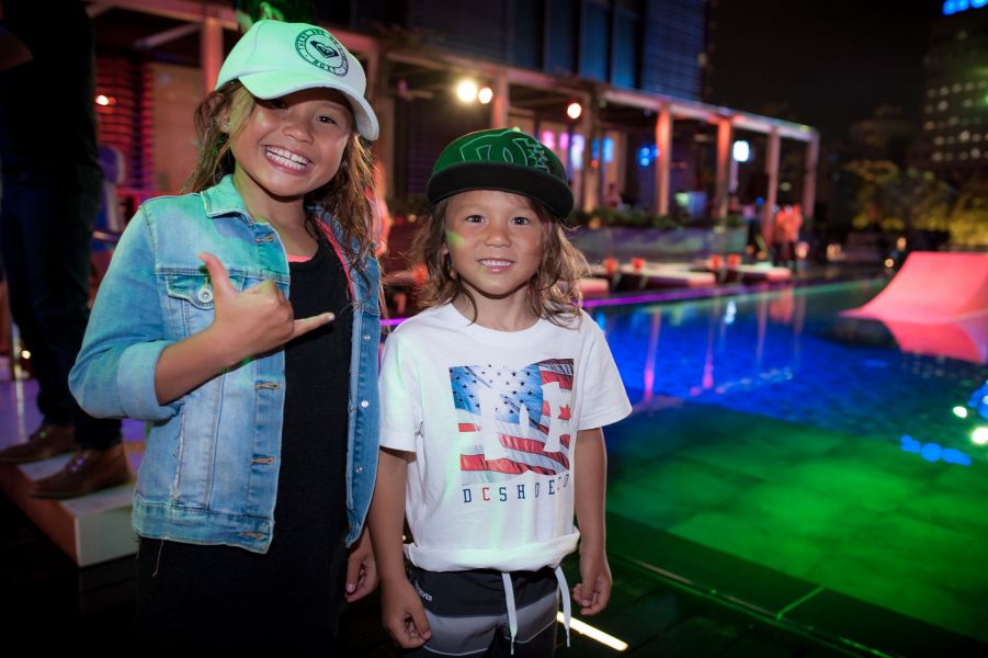 Sky和弟弟Ocean參與W飯店夏日浪潮滑水派對。W Hotel提供
