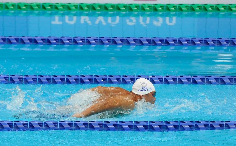 游泳選手陳亮達首次登上運動最高殿堂。體育署提供