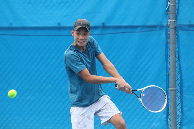 林南勳自會前賽一路過關斬將。中華民國網球協會提供