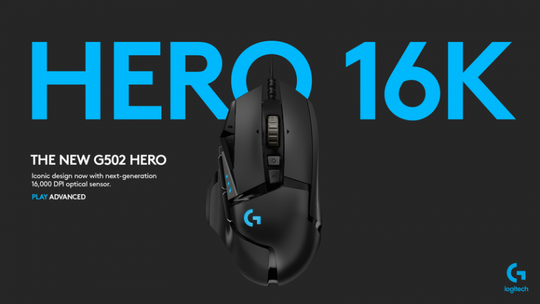 G502 HERO 重磅回歸，搭載最新HERO感應器。