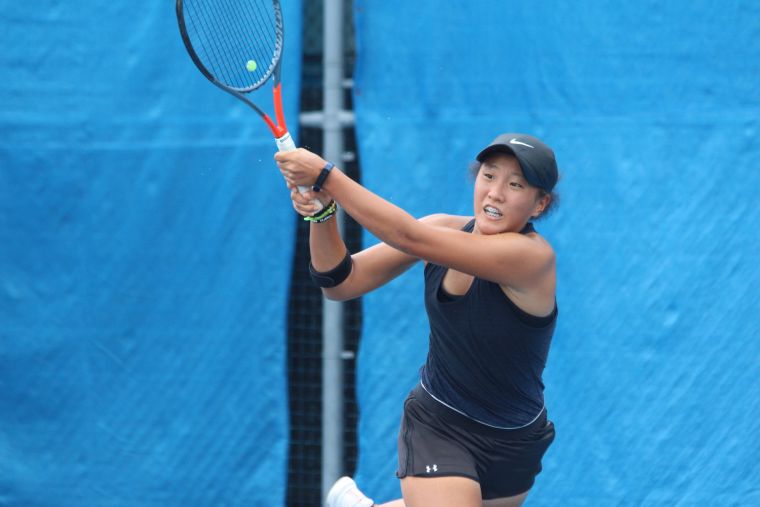 紐西蘭籍的Tina Marie Li技壓林立心取得全排首勝。中華民國網球協會提供