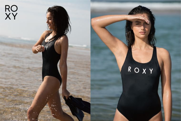 ROXY FITNESS連身泳裝寬肩帶設計，高強度支撐在游泳時更穩定。官方提供