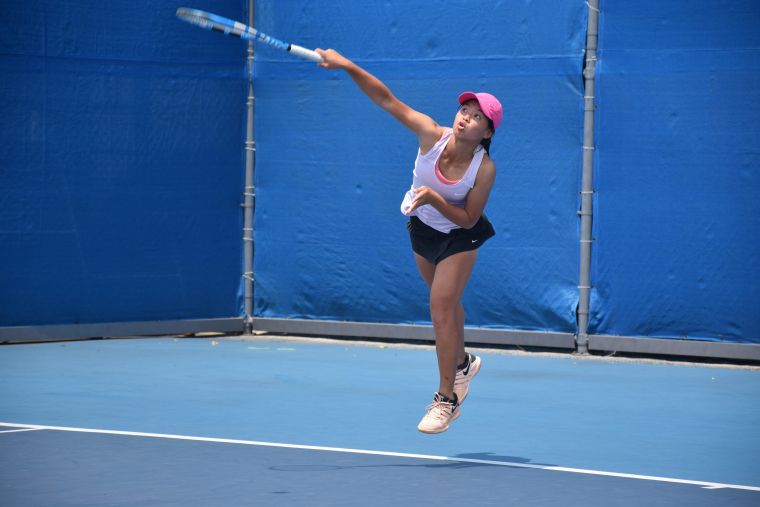 白雅妘今日以8：1晉級女單冠軍戰。網球協會提供