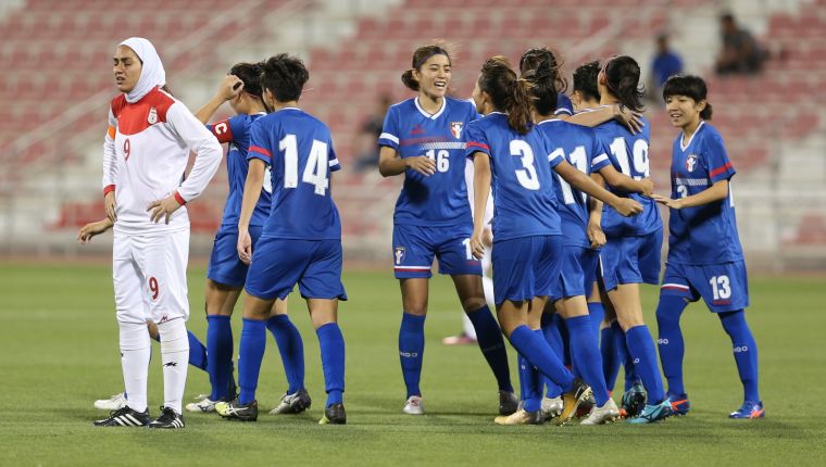 中華女足4比1贏伊朗奪下勝利。