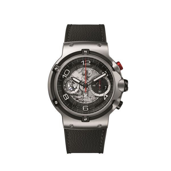 全新經典融合法拉利GT腕錶鈦金屬款。大會提供