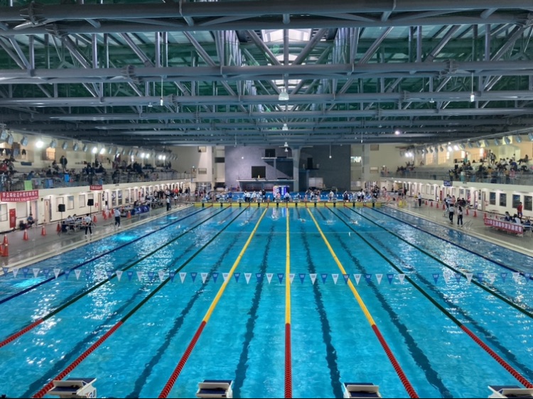 北區國民運動中心游泳池-符合國際標準規格游泳池。台中市運動局提供