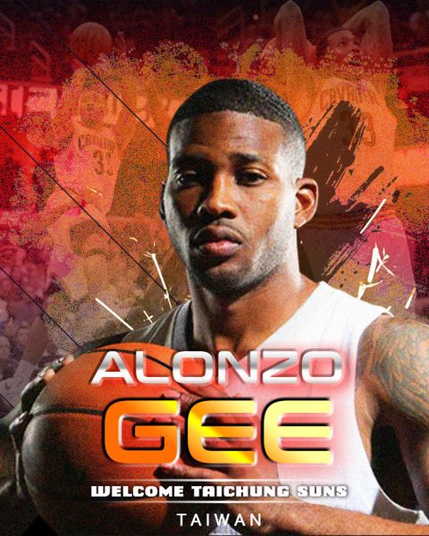 台中太陽NBA等級洋將Alonzo Gee宣布加盟。官方提供