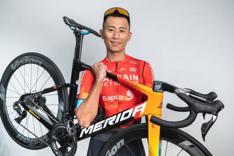 台中自由車好手馮俊凱前進2021第32屆東京奧運。美利達自行車提供