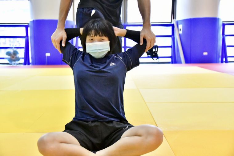 台中視障柔道選手李凱琳。台中運動局提供