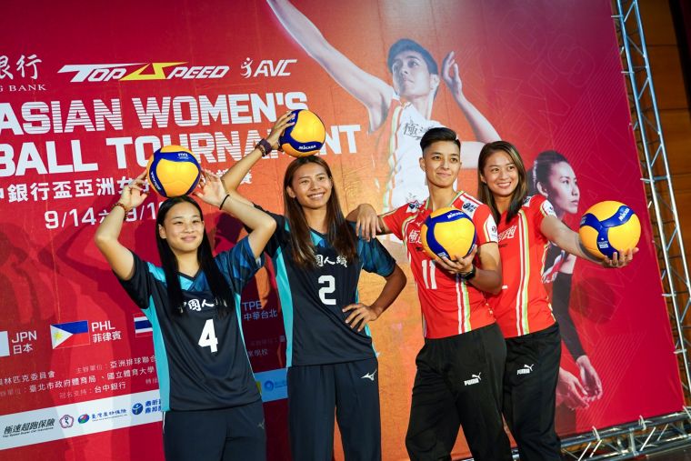 台中銀行盃亞洲女子排球邀請賽14日開打。大會提供