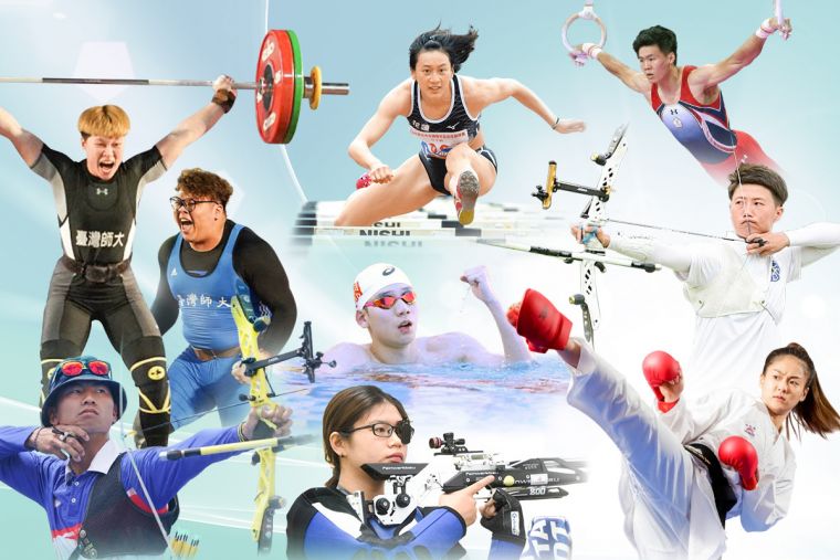 臺師大將有9位頂尖運動員前進東京奧運。也將在即日起推出的線上居家運動課，邀請大家一起為運動員加油。官方提供