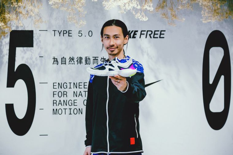 外號「真男人」的張嘉哲分享穿著Nike Free跑鞋體驗。