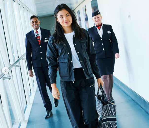 拉杜卡努成為英國航空公司的全球代言人。摘自拉杜卡努IG