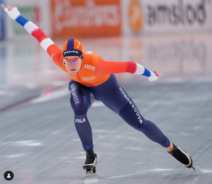 荷蘭競速滑冰天后伍絲特（Ireen Wust）挑戰成為史上唯一一位連5屆冬奧都收穫金牌的選手。摘自伍絲特IG