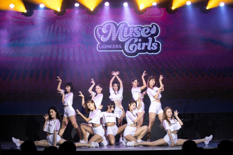新竹街口攻城獅Muse Girls慕獅女孩熱力演出。官方提供