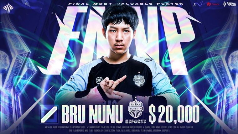 BRU NuNu勇奪本屆FMVP並獲得了 20,000 美元的獎金。大會提供
