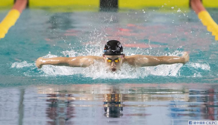 王冠閎成台灣史上第二位達奧運A標的男子泳將。摘自王冠閎臉書