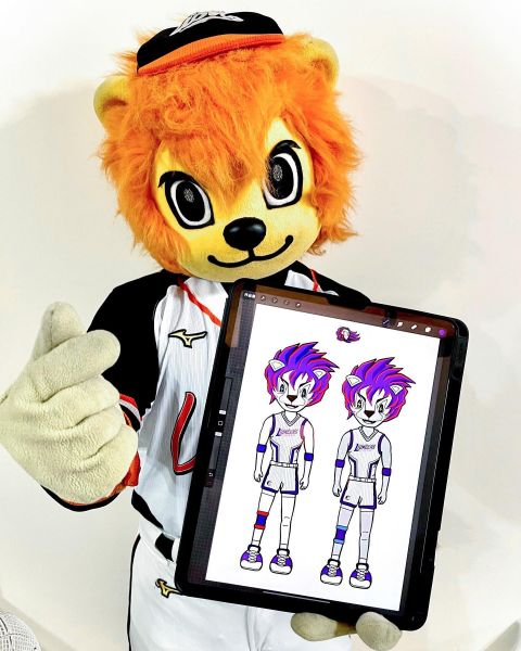 統一7-ELEVEn獅隊吉祥物萊恩也投稿參加攻城獅吉祥物徵件大賽。官方提供