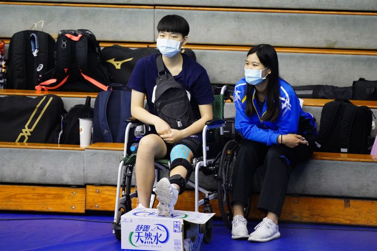 臺北商大主力李昀修意外在賽前一週練球時受傷。大會提供