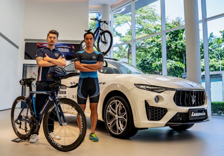 記者會03 Maserati  Taiwan 將以百年首款SUV Levante作為《2019  Hualien Triathlon洄瀾鐵人三項賽》官方計時車及賽事前導車，與百鐵教父－Massa賴曉春及所有挑戰者們一起征服極限。大會提供