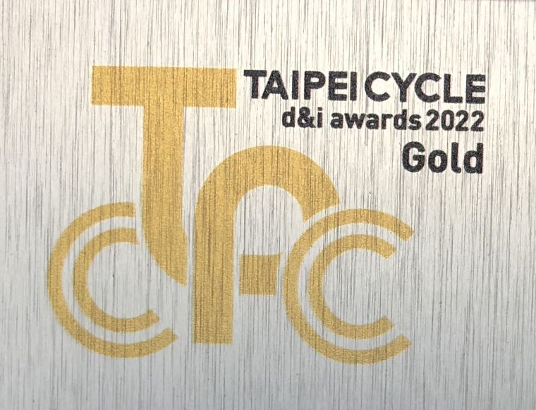 台北展設計創新金質獎獎牌。官方提供