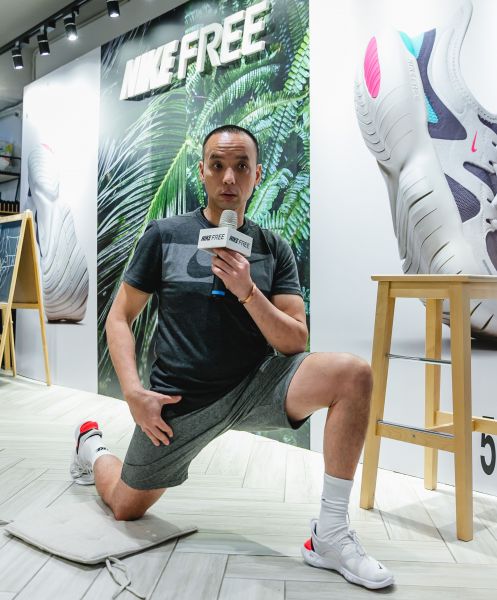 體能訓練師Rex陳允中為Nike Free的愛好者，同時強調足底52條肌肉訓練的重要性。