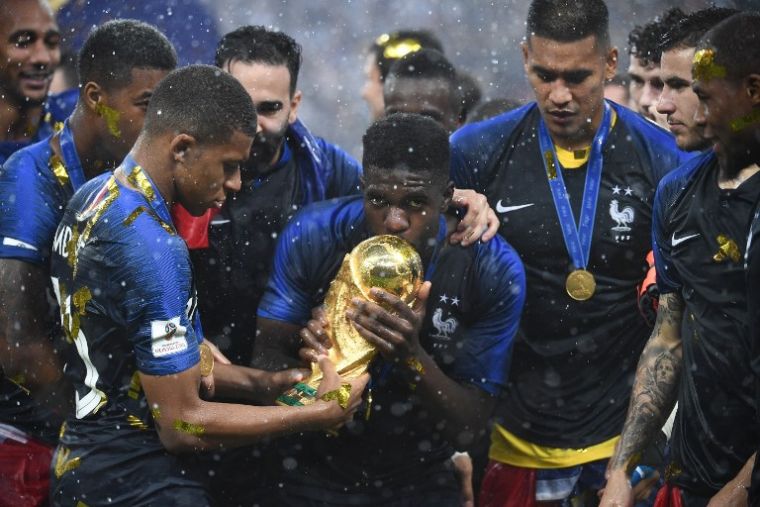 法國進4球奪冠，決賽進球數平48年前紀錄。法新社