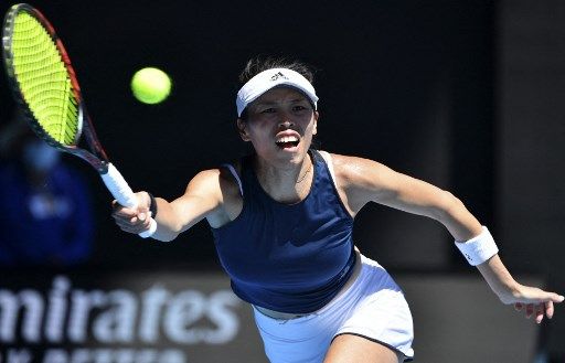 謝淑薇第四度打進澳網女單32強。法新社