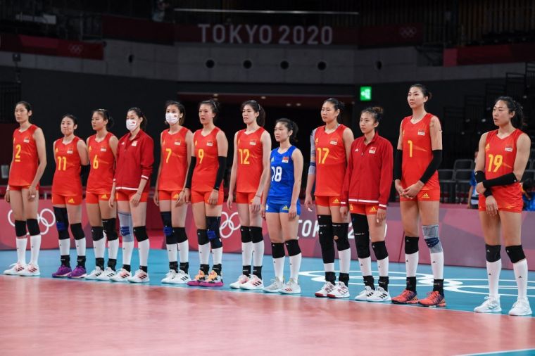 衛冕軍中國女排預賽3連敗，加上土耳其贏球，提前無緣8強。（法新社資料照）