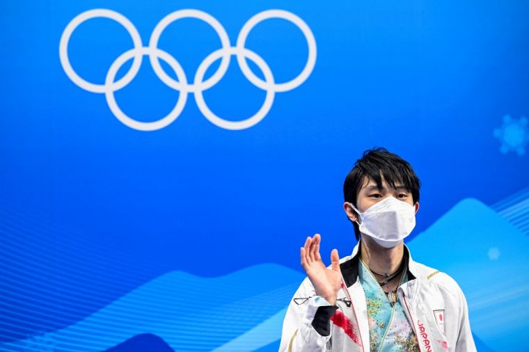 羽生結弦今天緊急召開記者會，否認北京是他最後的奧運。（法新社資料照）
