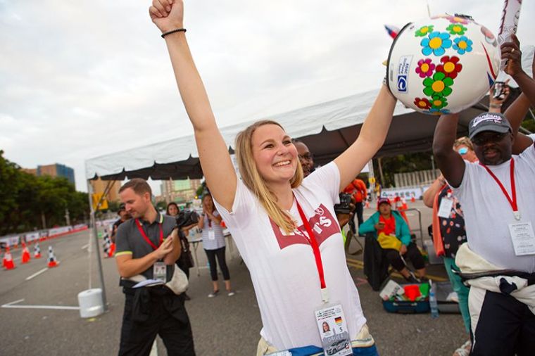 2019年的TIGP台北國際汽車金卡納大獎賽，德國隊女車手Kristin脫穎而出打進個人冠軍戰。官方提供