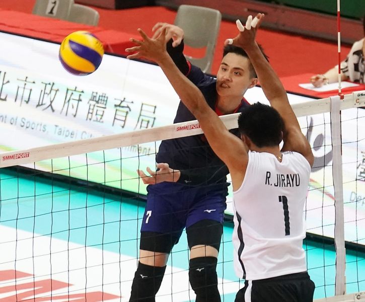 劉鴻敏狂砍23分，連三場比賽都是中華隊最高分。中華民國排球協會／提供。
