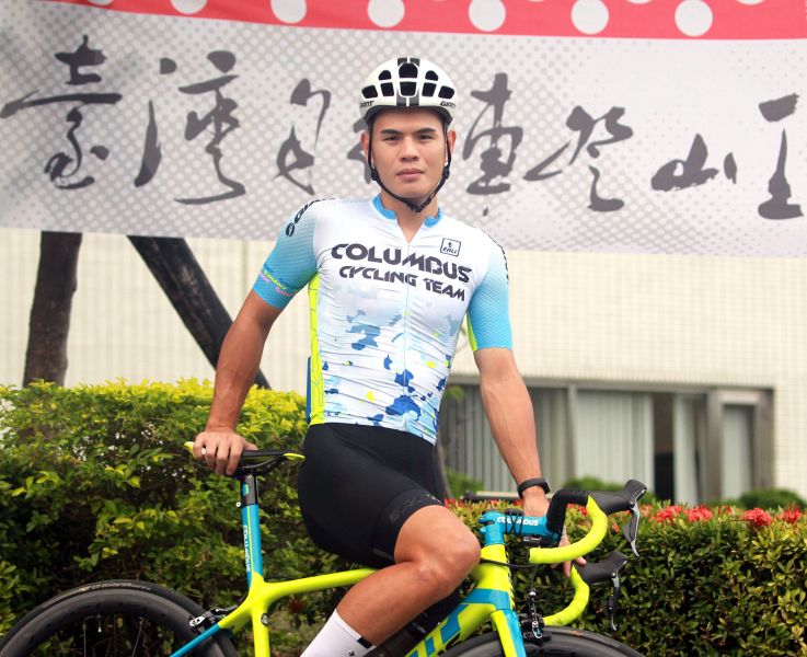 將衛冕2018臺灣自行車登山王挑戰國內第一的彭源堂。中華民國自行車騎士協會／提供。