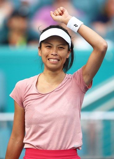 謝淑薇打敗前法網冠軍晉級溫網女單64強。資料照片