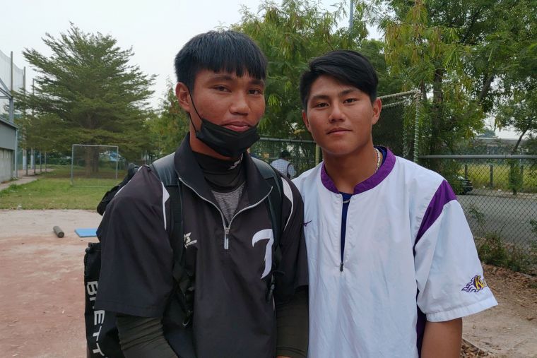 王維鴻(左)、王世顯(右)兄弟倆連續2年大專聯賽都無緣同場較勁。陳孟葦攝