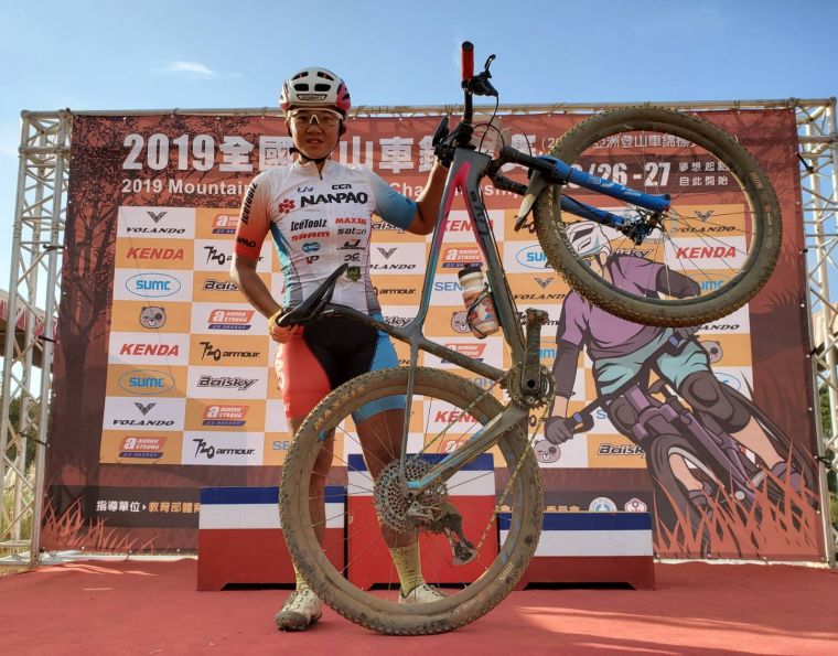 蔡雅羽多獲了UCI100分積分。郭文進提供