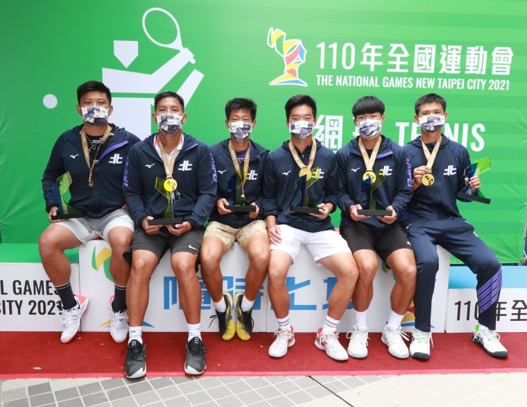 台北市男網團體十連霸。李琢攝