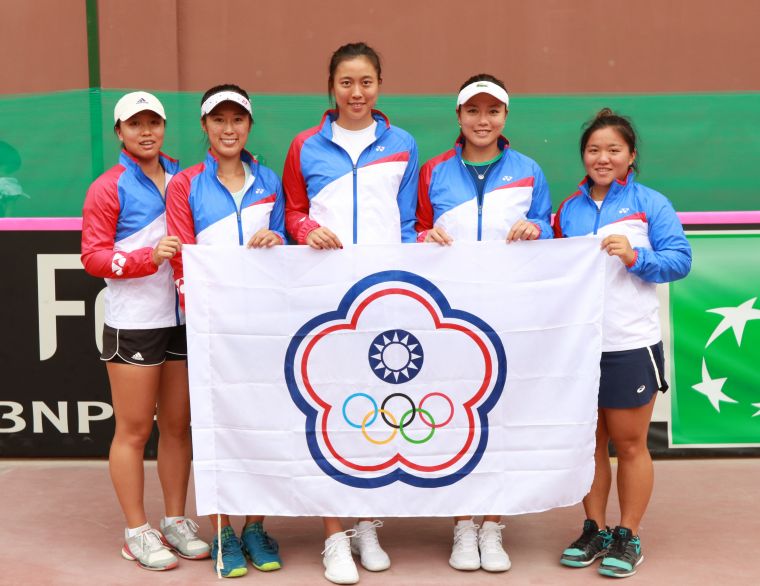 中華女網隊以三戰全勝不失一盤重返亞大一級。四維體育推廣教育基金會提供