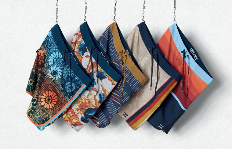 Billabong ORANGE SUNSHINE系列 各式彩漾設計衝浪褲 滿足盛夏海邊扮潮!