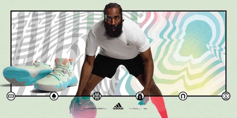 adidas聯手Harden推出全新第六代簽名籃球鞋Harden Vol.6，推出升級版三大科技，大幅優化腳感，提供最穩定的穿著體驗。大會提供