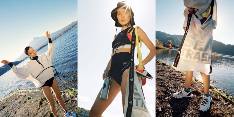 adidas by Stella McCartney發表2021春夏新作BEACH DEFENDER系列，秉持崇尚環保的精神，推出永續、時尚的運動機能系列服飾。官方提供