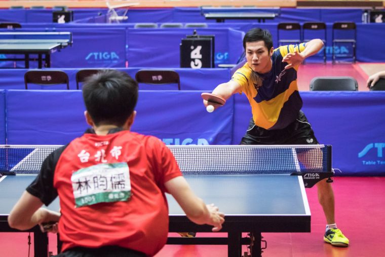 楊子儀上屆全運會在男單決賽以0比4輸給林昀儒，獲得第2名。大會提供