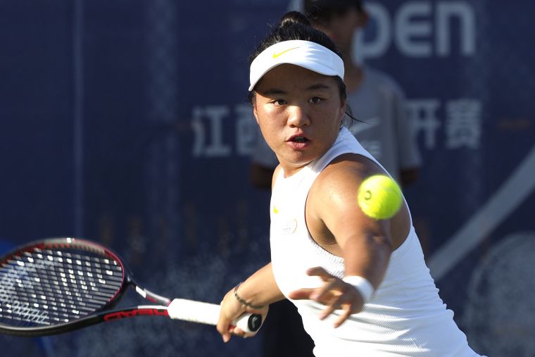 梁恩碩濟南女網賽可惜三盤落敗無緣8強。資料照片