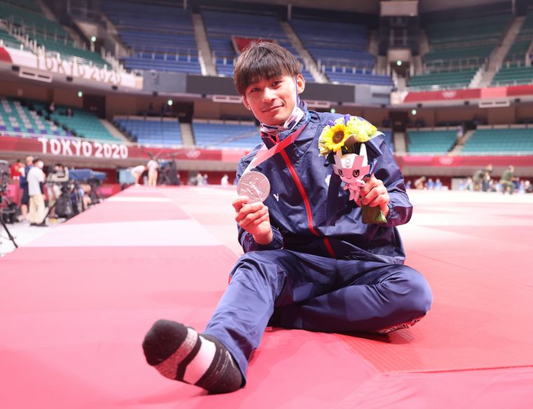 台中東奧選手楊勇緯為我國拿下首面獎牌。李天助攝