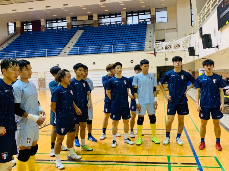 中華五人制代表隊積極備戰亞洲盃資格賽。（中華足協提供）