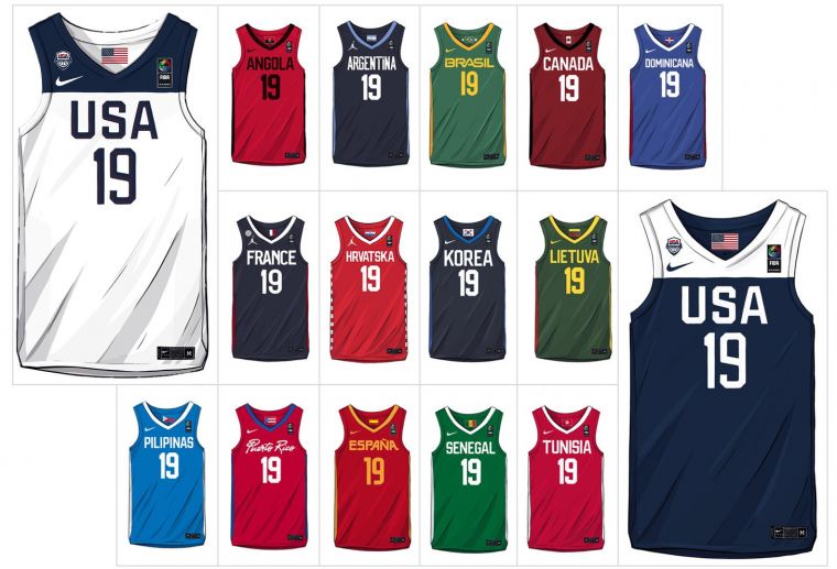 2019年籃球國家隊隊服。Nike提供