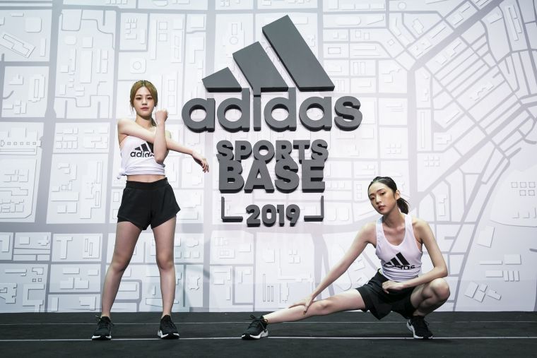 adidas 101球場升級進化「adidas 2019 Sports Base運動基地」，張語噥、簡婕夏夜突襲挑戰自我。didas提供